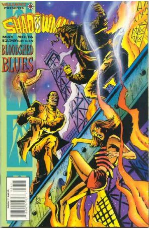 Shadowman 36 published by Valiant with cover art by Bob Hall