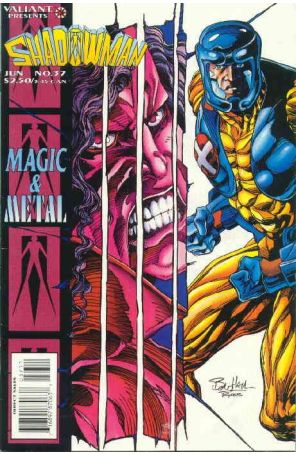 Shadowman 37 published by Valiant with cover art by Bob Hall