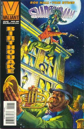 Shadowman 39 published by Valiant with cover art by Bob Hall