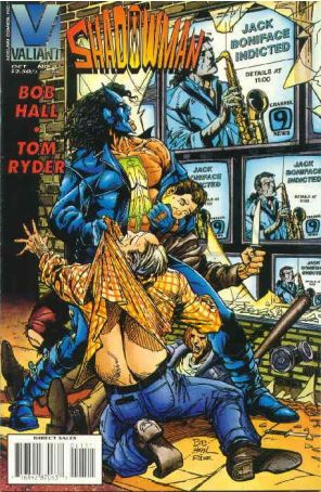 Shadowman 41 published by Valiant with cover art by Bob Hall