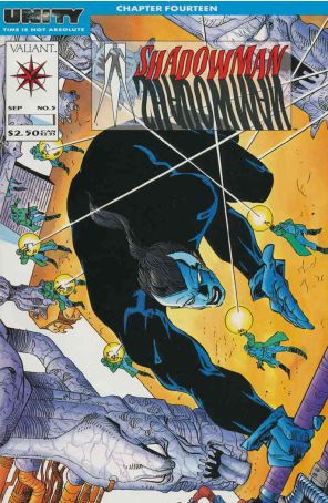 Shadowman 5 published by Valiant with cover art by Walt Simonson