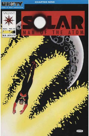 Solar, Man of the Atom 12 published by Valiant with cover art by Frank Miller