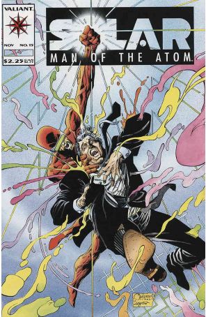 Solar, Man of the Atom 15 published by Valiant with cover art by Joe Quesada