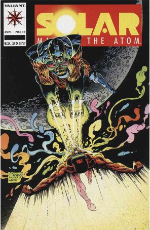 Solar, Man of the Atom 17 published by Valiant with cover art by Joe Quesada