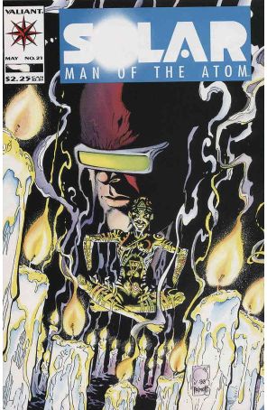 Solar, Man of the Atom 21 published by Valiant with cover art by Joe Quesada