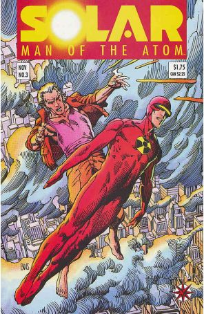 Solar, Man of the Atom 3 published by Valiant with cover art by Barry Windsor-Smith