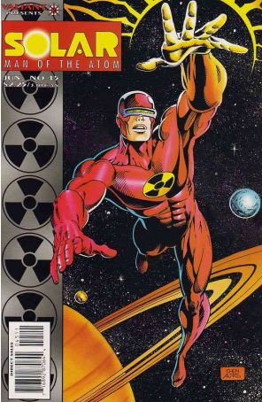Solar, Man of the Atom 45 published by Valiant with cover art by Sean Chen
