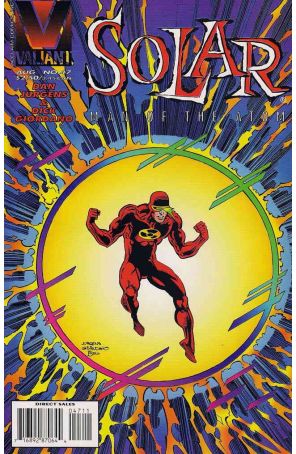 Solar, Man of the Atom 47 published by Valiant with cover art by Dan Jurgens
