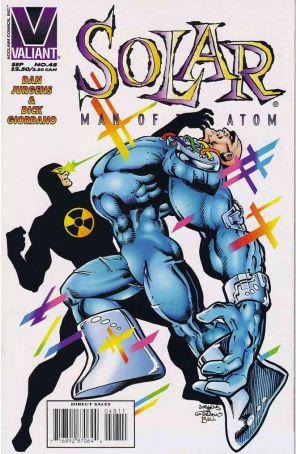 Solar, Man of the Atom 48 published by Valiant with cover art by Dan Jurgens