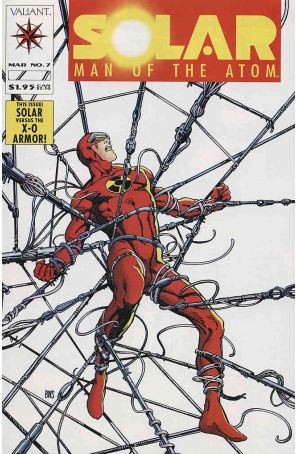 Solar, Man of the Atom 7 published by Valiant with cover art by Barry Windsor-Smith