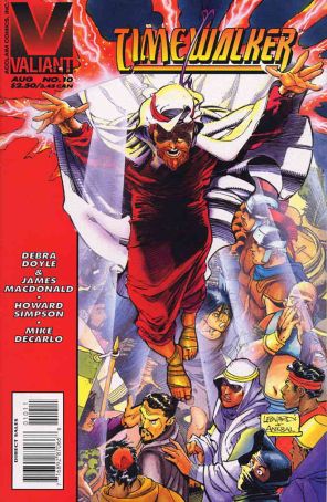 Timewalker 10 published by Valiant with cover art by Rick Leonardi