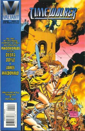 Timewalker 11 published by Valiant with cover art by Rick Leonardi