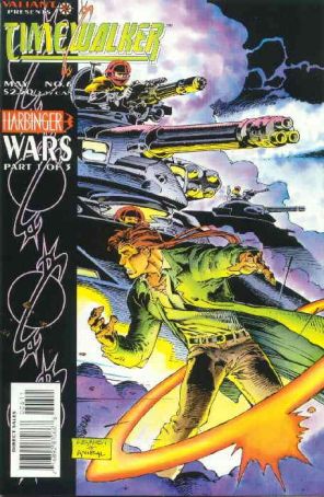 Timewalker 6 published by Valiant with cover art by Rick Leonardi