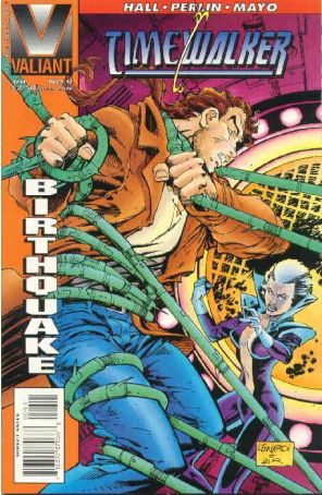 Timewalker 9 published by Valiant with cover art by Rick Leonardi