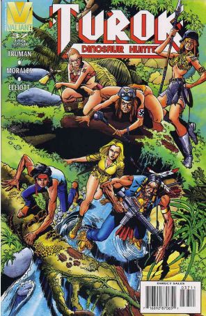 Turok, Dinosaur Hunter 37 published by Valiant with cover art by Rags Morales