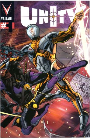 Unity (2nd Series) 1B published by Valiant with cover art by Bryan Hitch