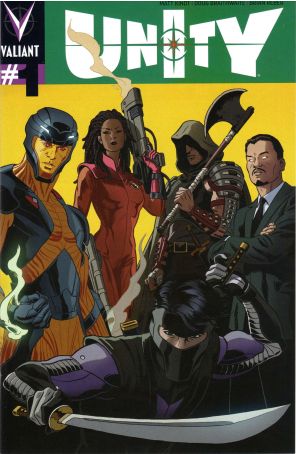 Unity (2nd Series) 1C published by Valiant with cover art by Paolo Rivera