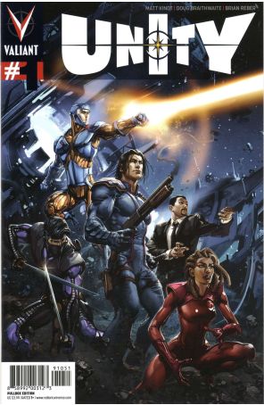 Unity (2nd Series) 1D published by Valiant with cover art by Clayton Crain