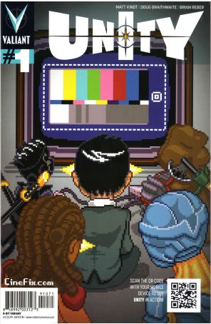Unity (2nd Series) 1I published by Valiant with cover art by Donovan Santiago