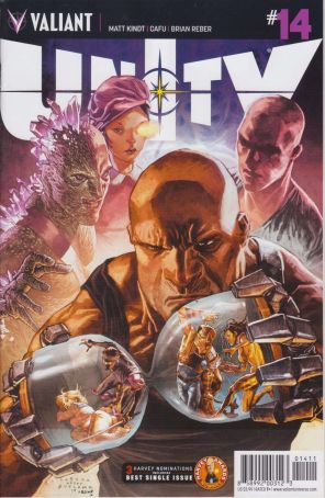 Unity (2nd Series) 14A published by Valiant with cover art by Lewis Larosa