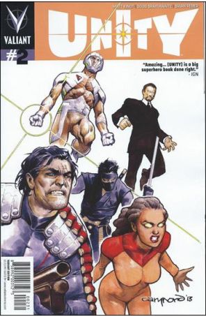 Unity (2nd Series) 2A published by Valiant with cover art by Bart Sears