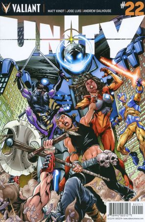 Unity (2nd Series) 22A published by Valiant with cover art by José Luis