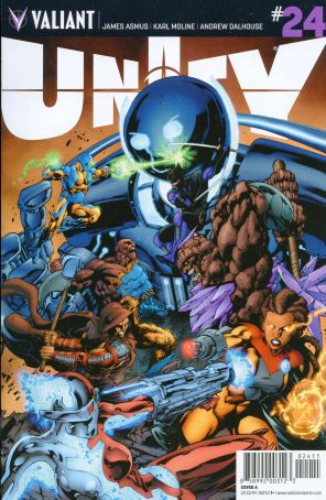 Unity (2nd Series) 24A published by Valiant with cover art by Diego Bernard