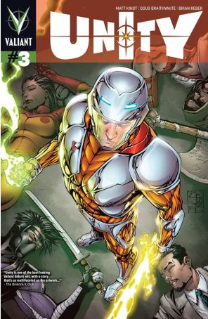 Unity (2nd Series) 3B published by Valiant with cover art by Shane Davis