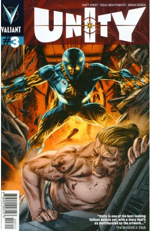 Unity (2nd Series) 3 published by Valiant with cover art by Doug Braithwaite