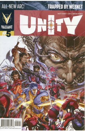 Unity (2nd Series) 5 published by Valiant with cover art by Clayton Crain