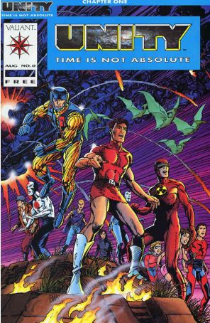 Unity 0 published by Valiant with cover art by Barry Windsor-Smith