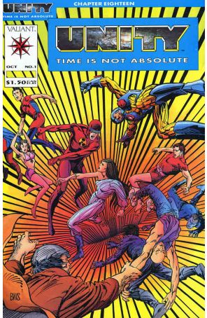 Unity 1 published by Valiant with cover art by Barry Windsor-Smith