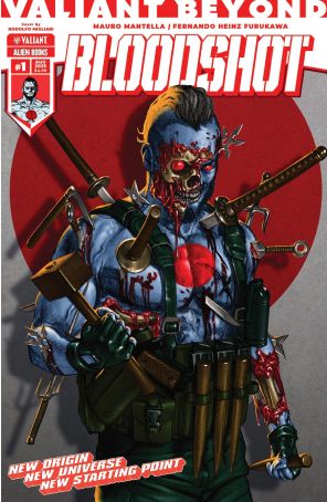 Valiant Beyond: Bloodshot 1A published by Valiant with cover art by Rodolfo Migliari