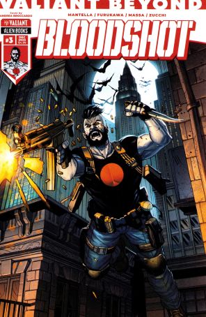 Valiant Beyond: Bloodshot 3A published by Valiant with cover art by Andrea Boccardo