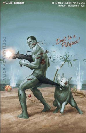 The Valiants 4B published by Valiant with cover art by Agustin Alessio