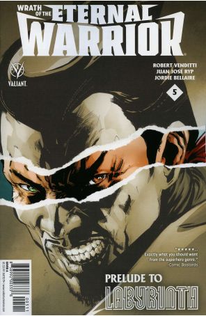 Wrath Of The Eternal Warrior 5A published by Valiant with cover art by Phil Jimenez
