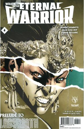 Wrath Of The Eternal Warrior 6A published by Valiant with cover art by Phil Jimenez