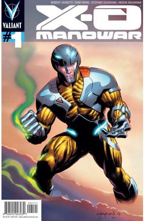 X-O Manowar (3rd Series) 1A published by Valiant with cover art by Cary Nord