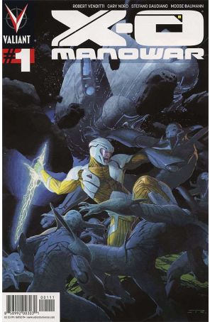 X-O Manowar (3rd Series) 1 published by Valiant with cover art by Esad Ribic