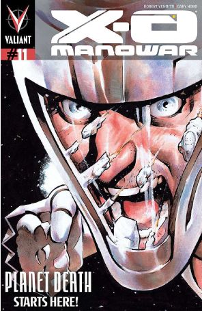 X-O Manowar (3rd Series) 11A published by Valiant with cover art by Cary Nord