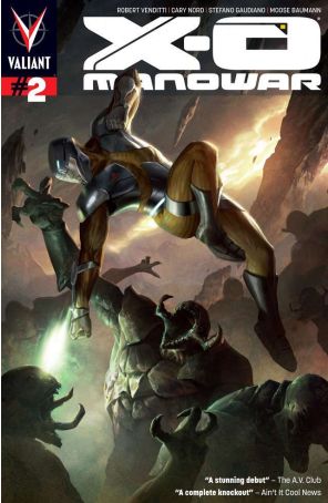 X-O Manowar (3rd Series) 2 published by Valiant with cover art by Jelena Kevic-Djurdjevic