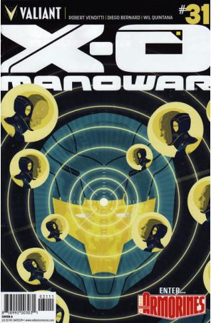 X-O Manowar (3rd Series) 31A published by Valiant with cover art by Raul Allen