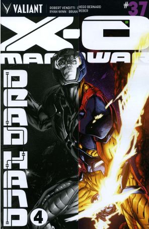 X-O Manowar (3rd Series) 37A published by Valiant with cover art by Stephen Segovia