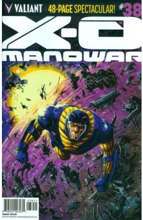 X-O Manowar (3rd Series) 38E published by Valiant with cover art by Tom Fowler