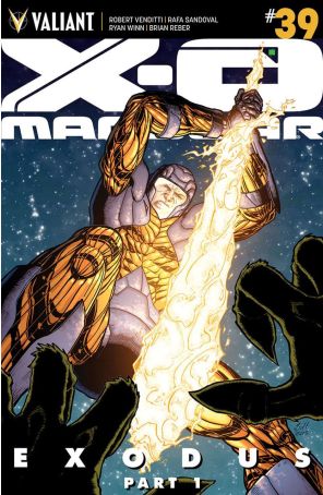 X-O Manowar (3rd Series) 39B published by Valiant with cover art by Robert Gill