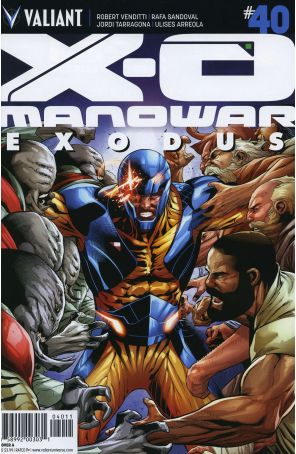 X-O Manowar (3rd Series) 40A published by Valiant with cover art by Rafael Sandoval