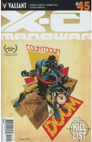 X-O Manowar (3rd Series) 45B published by Valiant with cover art by Stephen Mooney
