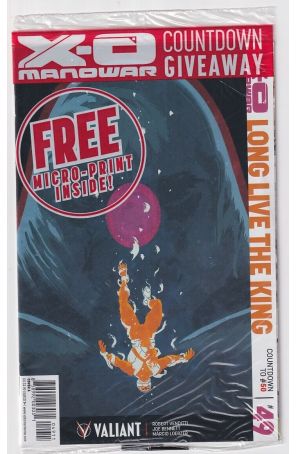 X-O Manowar (3rd Series) 49A (in bag) published by Valiant with cover art by Kano