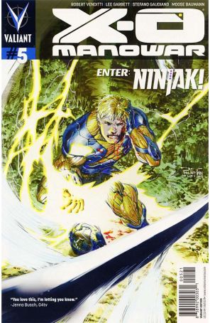 X-O Manowar (3rd Series) 5A published by Valiant with cover art by Philip Tan