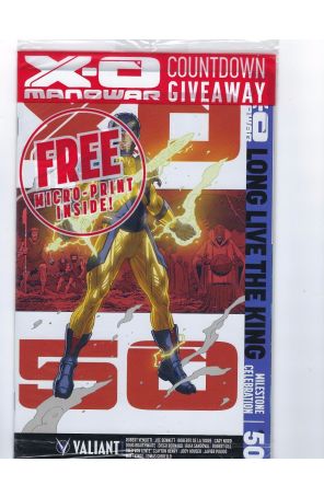 X-O Manowar (3rd Series) 50B (in bag) published by Valiant with cover art by Paolo Rivera